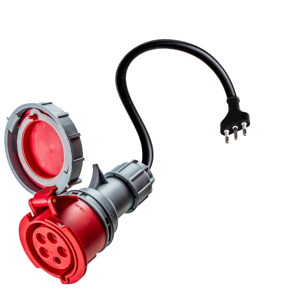 32A 5-biegunowy CEE do Type L Adapter dla Włoch