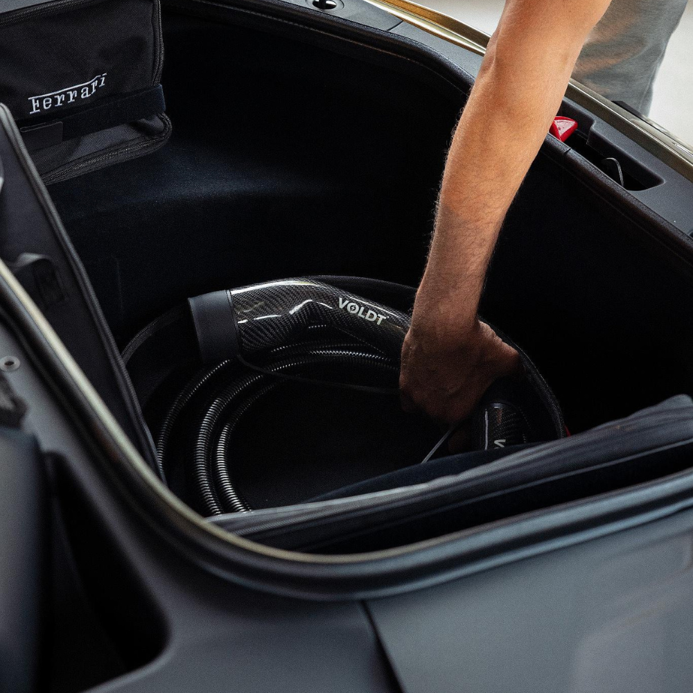 Voldt® Kabel ładowania Typ 2 z włókna węglowego 22kW