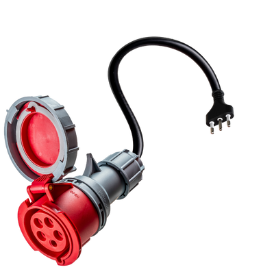 32A 5-biegunowy CEE do Type L Adapter dla Włoch