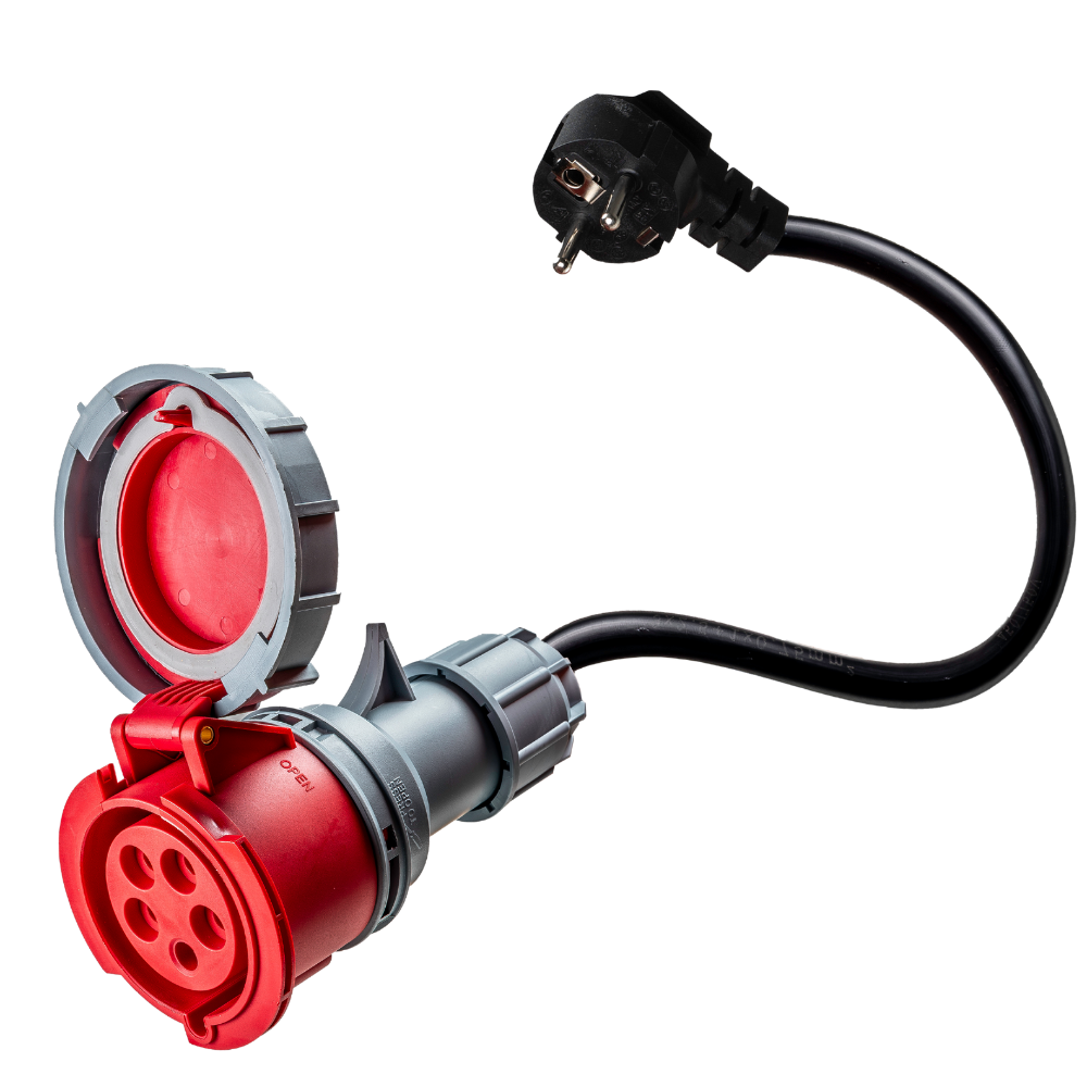 32A 5-biegunowy CEE do Schuko Adapter