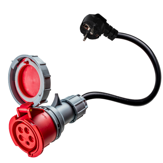 16A 5-biegunowy do Schuko Adapter
