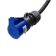 Adapter kabel type 2 (strona stacji ładowania) do 3-biegunowego gniazda 16A niebieskiego CEE
