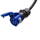 Adapter kabel type 2 (strona stacji ładowania) do 3-biegunowego gniazda 16A niebieskiego CEE