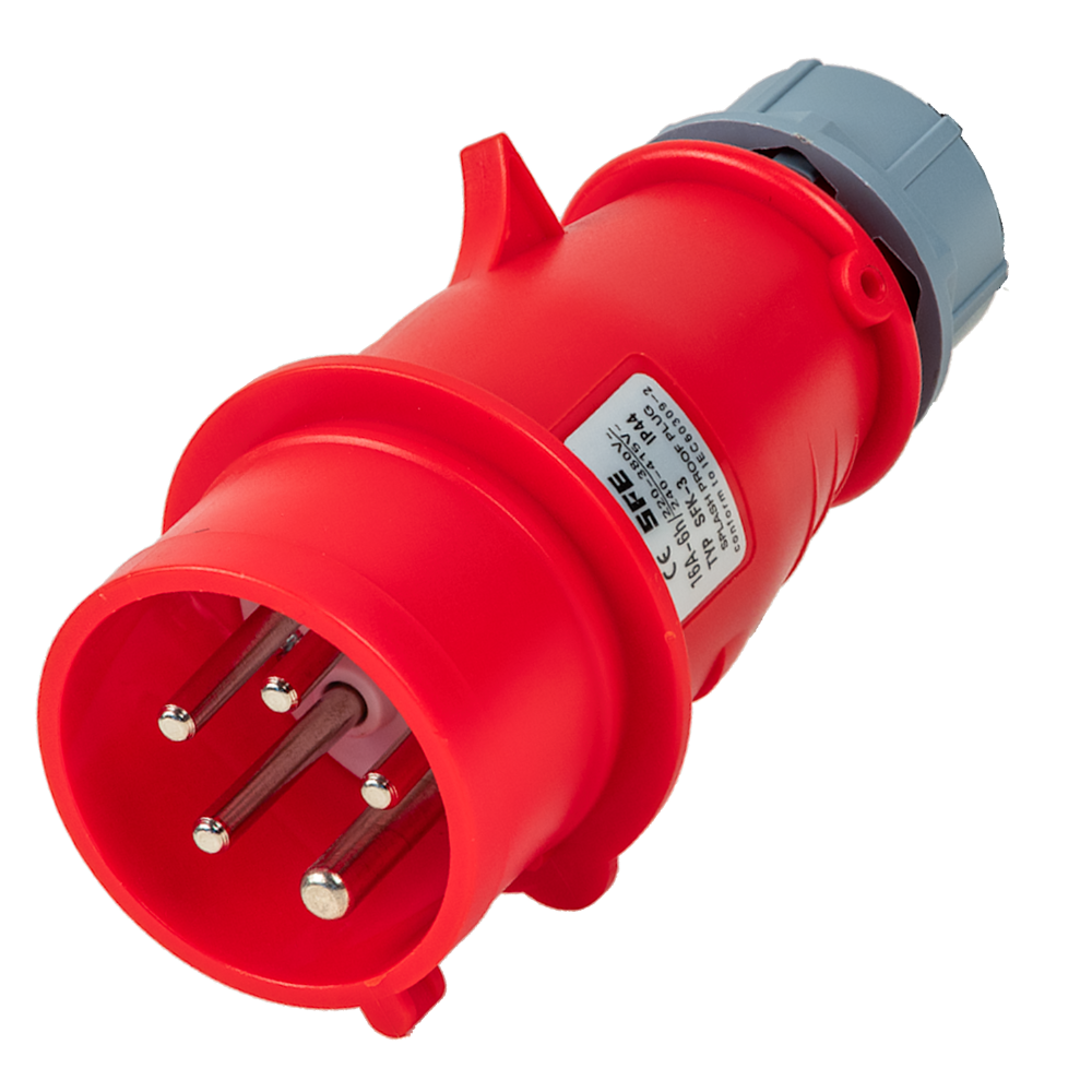 Type 2 - 16A czerwone gniazdo CEE | 3 fazy | Regulowany 8A - 16A | 11kW kabel do ładowania