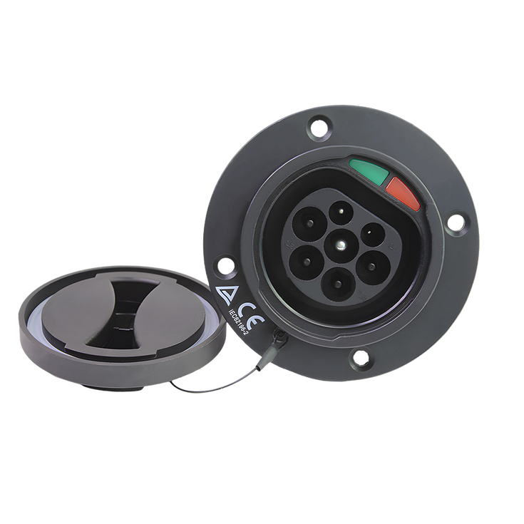 Gniazdo Type 2 do auta | 3 fazy | 16A/32A