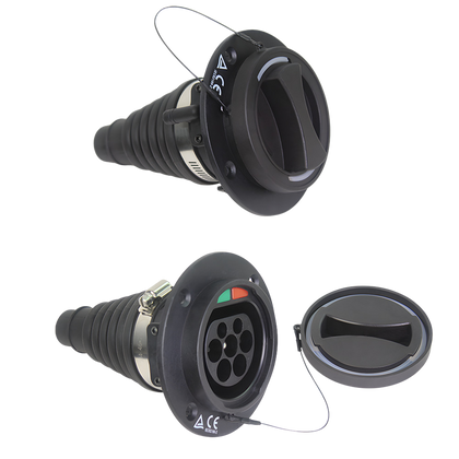 Gniazdo Type 2 do auta | 3 fazy | 16A/32A