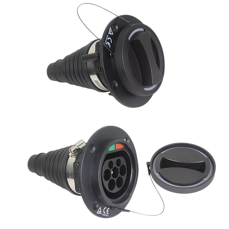 Gniazdo Type 2 do auta | 3 fazy | 16A/32A