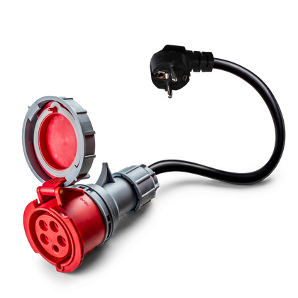 16A 5-biegunowy do Schuko Adapter