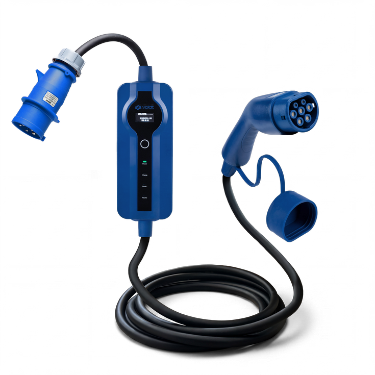 Voldt kabel do ładowania EV z CEE | 1 faza | 8A-32A | 7.4kW + APP