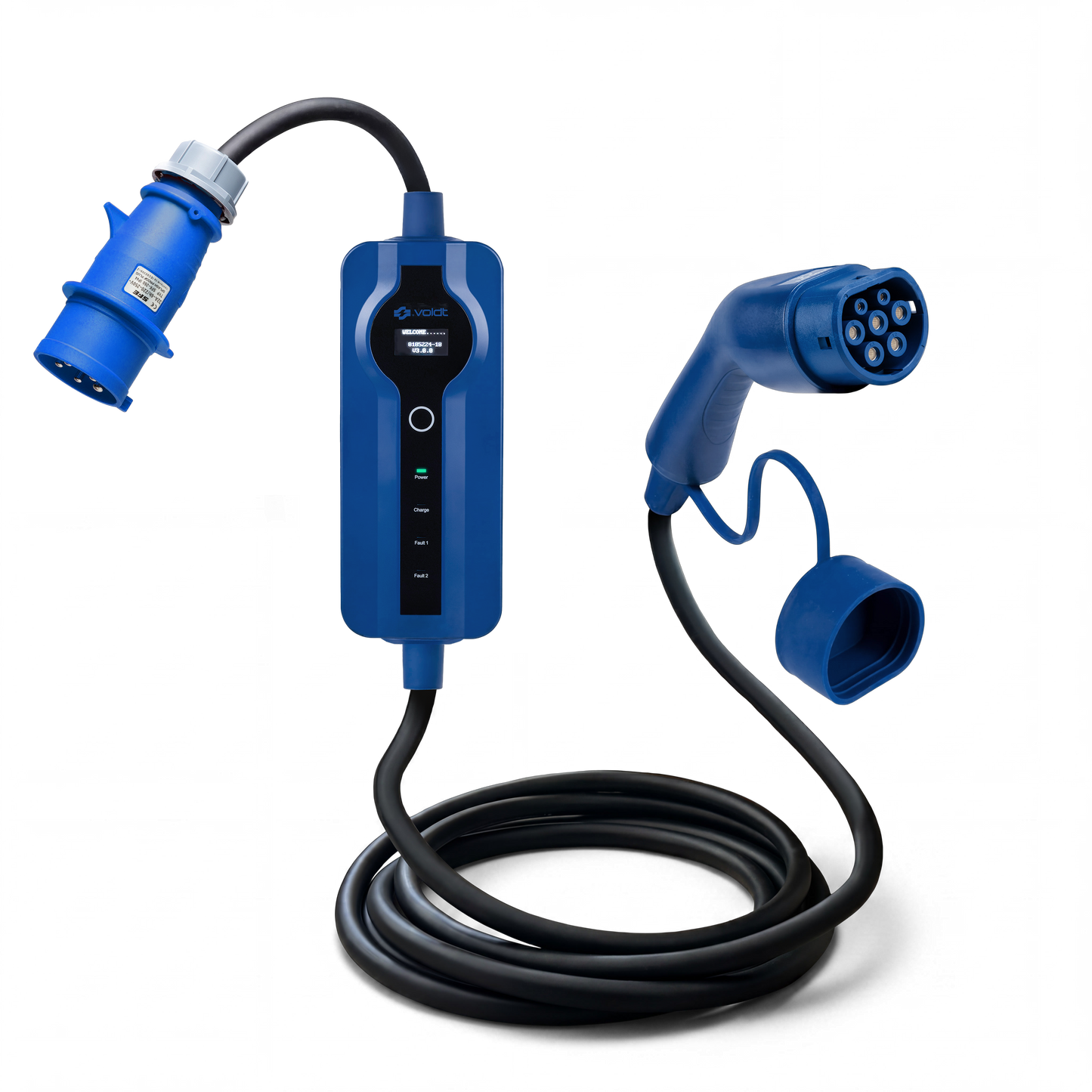 Voldt kabel do ładowania EV z CEE | 1 faza | 8A-32A | 7.4kW + APP
