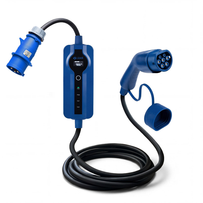 Voldt kabel do ładowania EV z CEE | 1 faza | 8A-32A | 7.4kW + APP