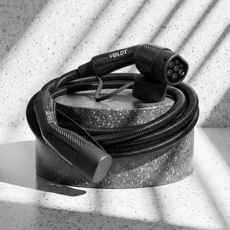 Voldt® Kabel ładowania Typ 2 z włókna węglowego 22kW