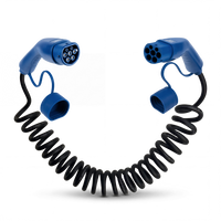Type 2 | mode 3 | 16A | 11kW | spiralny kabel do ładowania