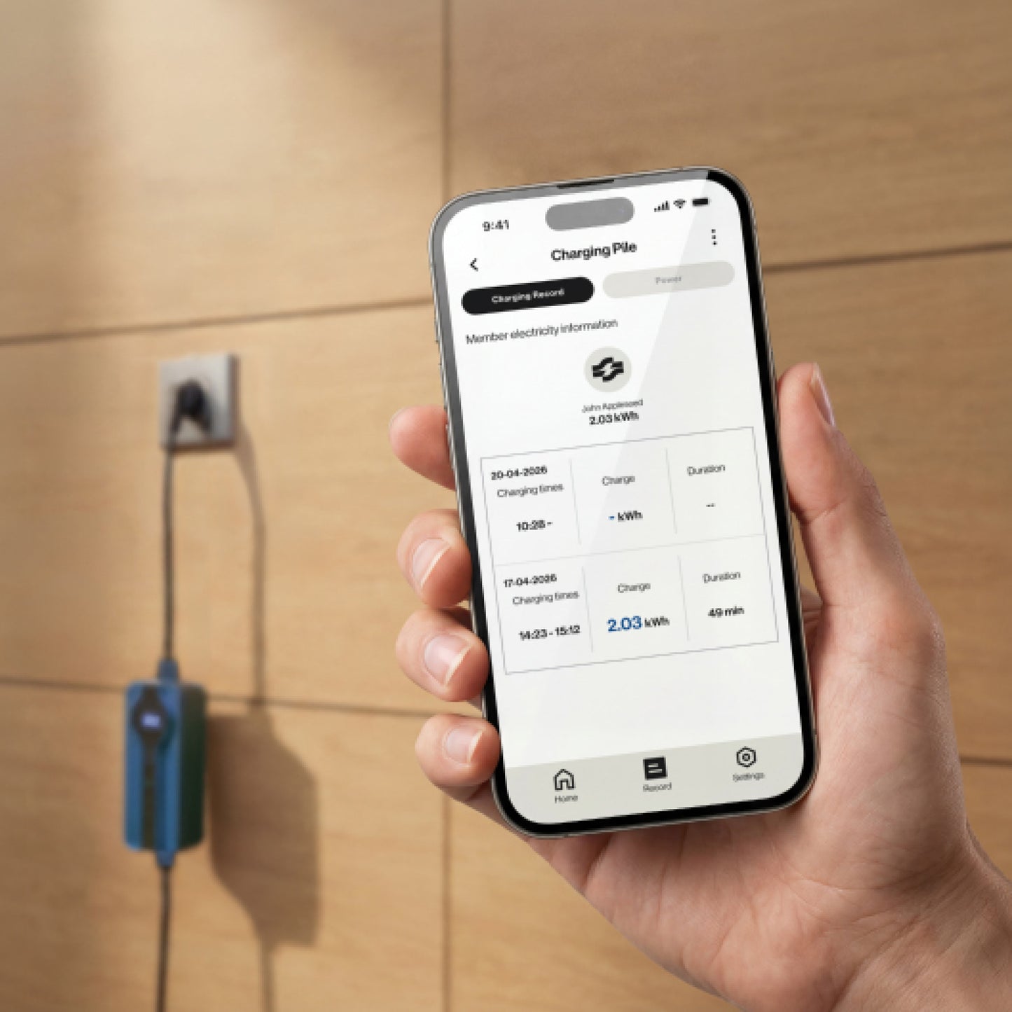 Voldt kabel do ładowania z gniazdka EV 230V | 8A - 16A | 3,7kW + APP