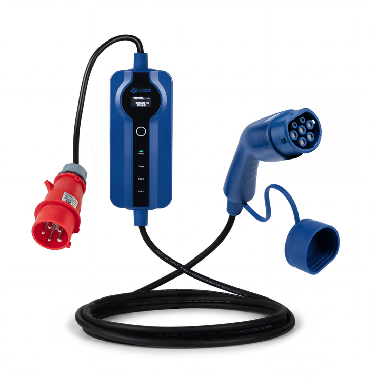 Voldt kabel do ładowania EV z CEE | 3 fazy | 8A-16A | 11kW + APP