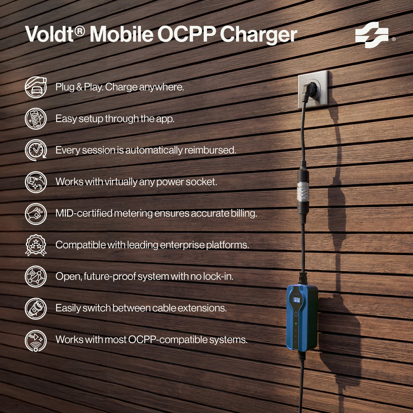 Voldt® Mobilna Ładowarka OCPP