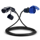 Adapter kabel type 2 (strona stacji ładowania) do 3-biegunowego gniazda 16A niebieskiego CEE