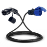Adapter kabel type 2 (strona stacji ładowania) do 3-biegunowego gniazda 16A niebieskiego CEE